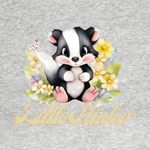 Little Stinker Cute Skunk Woodland Animal by Outdoor Strong 